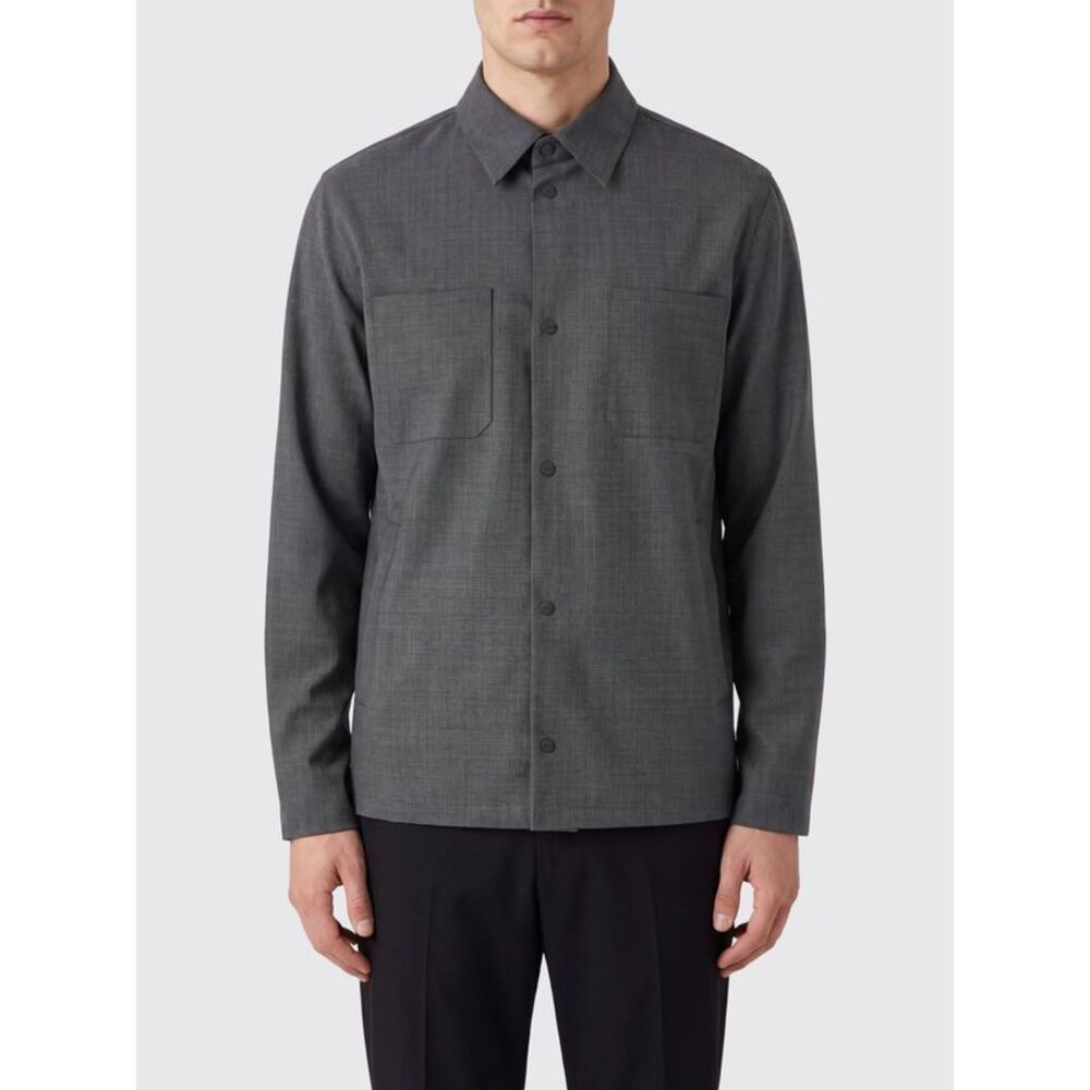 Herno Men Herno Wool Blend Shirt Jacket With Patch Pockets